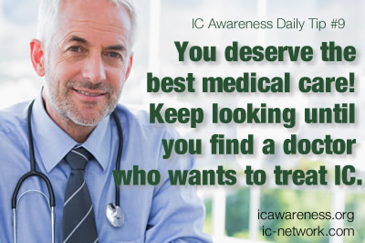 IC Awareness Month Daily Tip 9