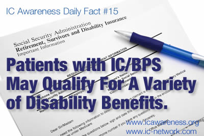 IC Awareness Fact #15 - Disability Benefits
