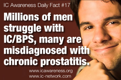 IC Awareness Month Daily Fact #17 - Millions of Men Have IC/BPS