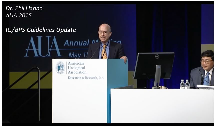 Dr. Phil Hanno speaking at the AUA 2015 conference